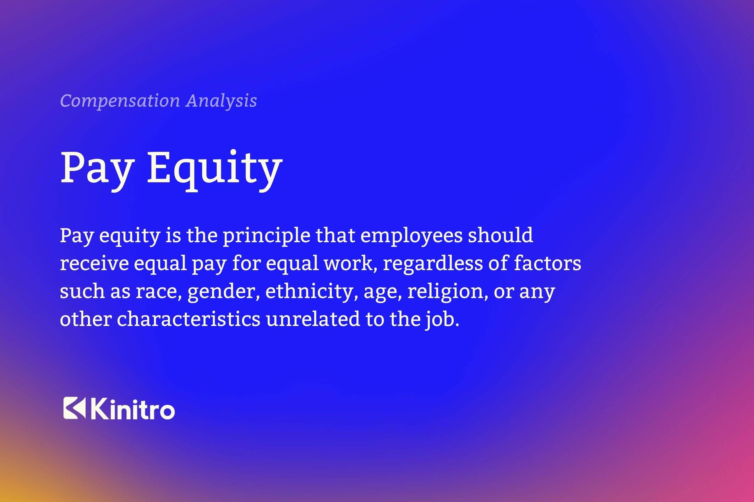 Pay Equity definition