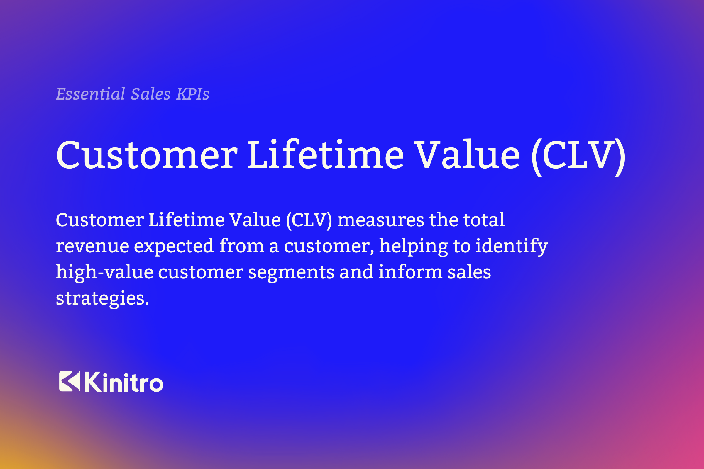 Customer Lifetime Value (CLV)