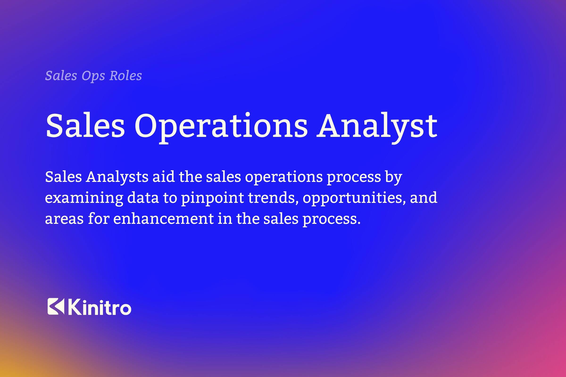 Sales Operations Analyst